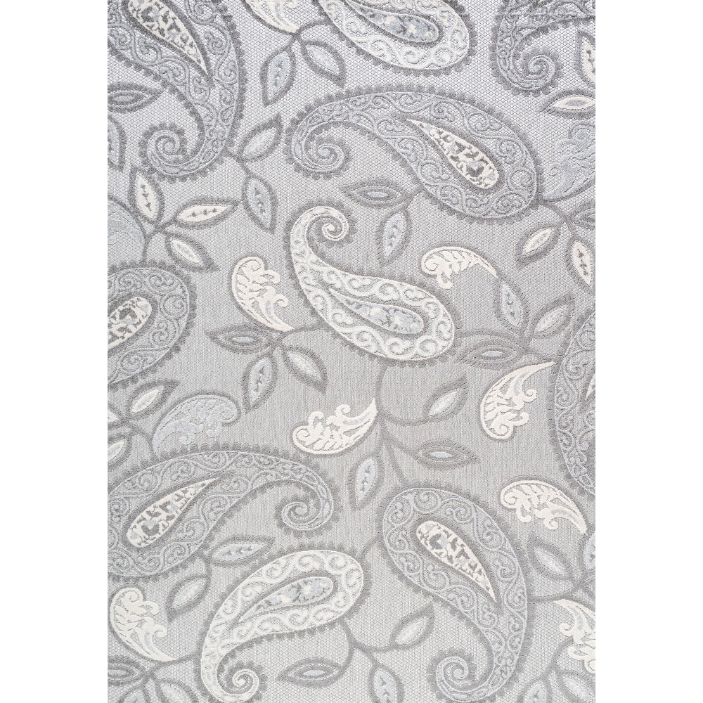 JONATHAN Y Gordes Paisley High-Low Indoor/Outdoor Area Rug