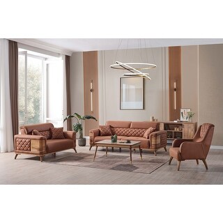 Rey 3 Pieces Living Room Sets 1 Sofa 1 Chair 1 Loveseat - Bed Bath ...