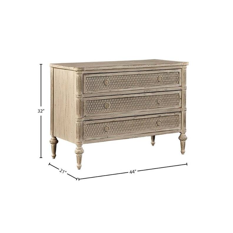 Freeport Large 44-inch Distressed Finish Mesh Front Field Chest