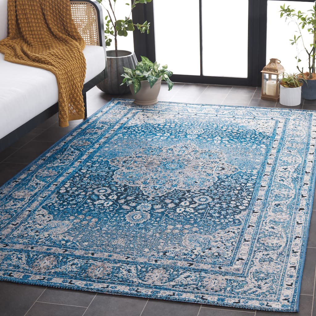 SAFAVIEH Barbados Aristea Tropical Rug - 9'10" x 12'5"