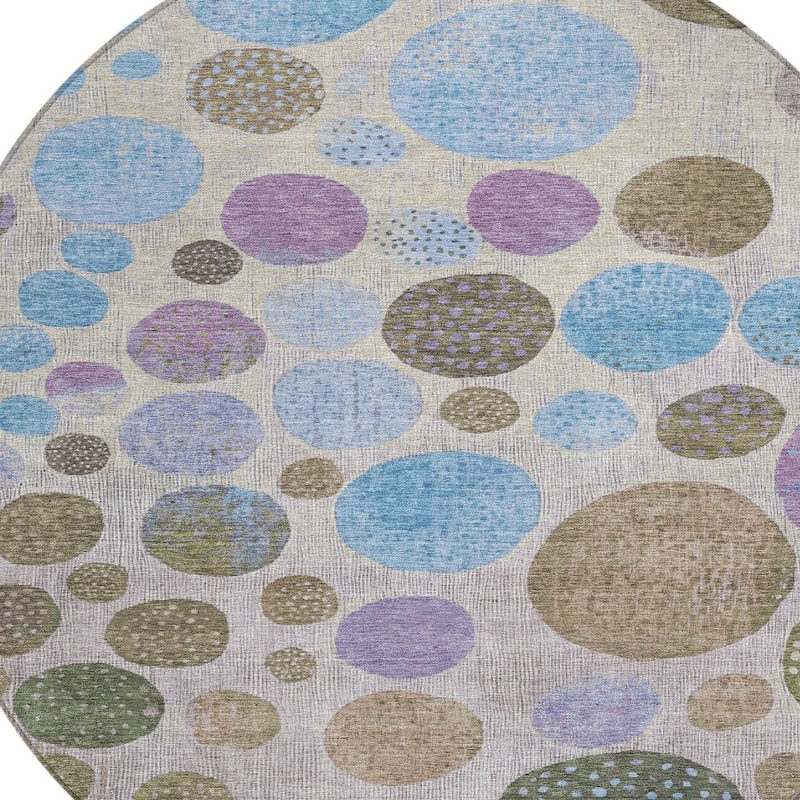 HomeRoots Geometric Transitional Rectangle Outdoor Rug