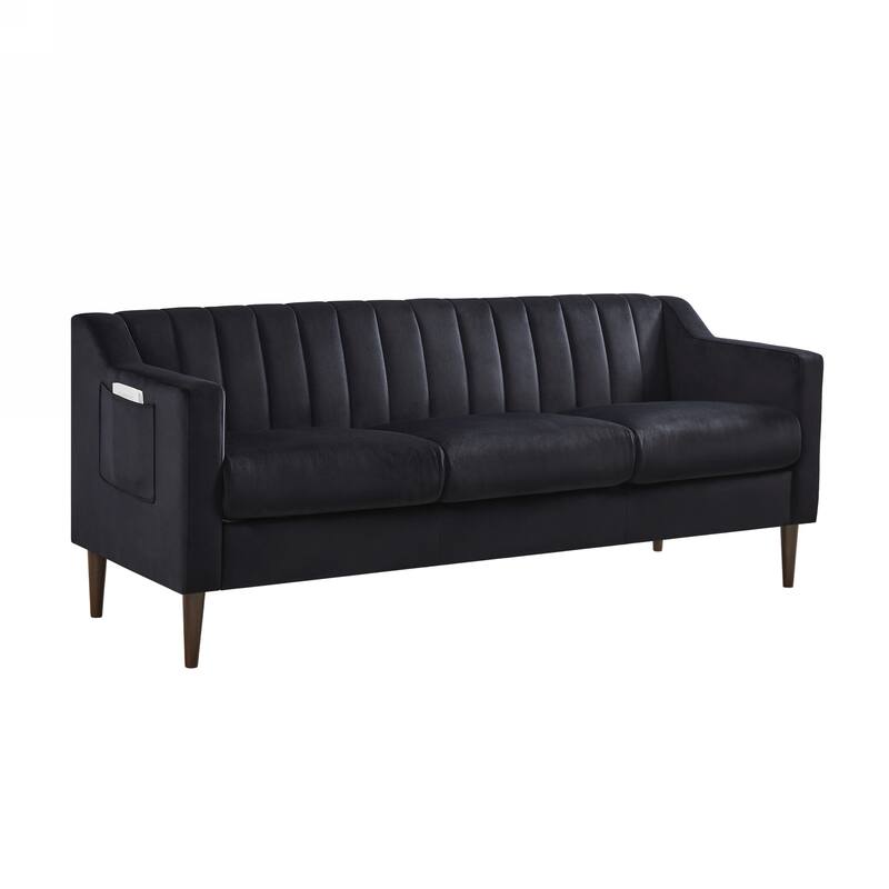 Chesterfield sofa couch,Upholstered sofa with Velvet Fabric and Wooden Frame for Living Room/Bed Room/Office Green