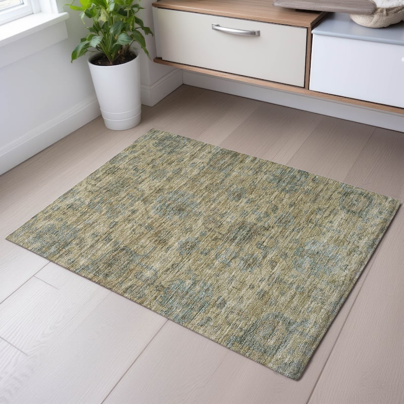 Premium Washable Super Soft Farmhouse Mayfield Rug - Beige - 1'8" x 2'6"