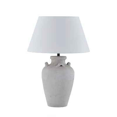 Cambridge 27" Table Lamp with Linen Shade, Gray