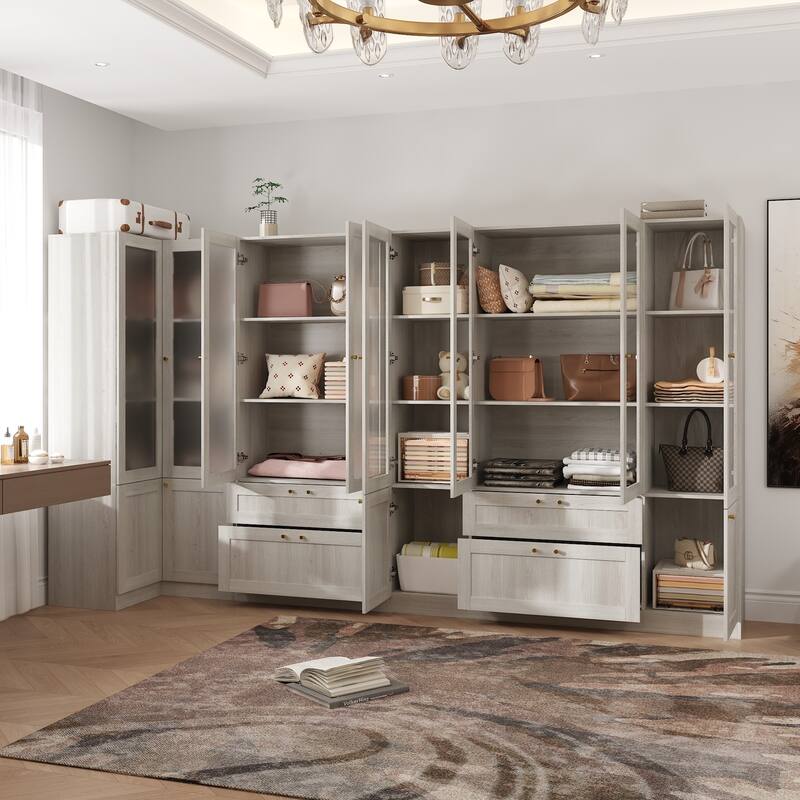 Elegant White Modular Bookcase: Stylish and Flexible Storage Solution for Your Home