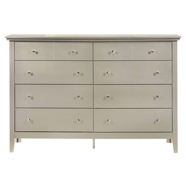 silver double dresser Ravello Silver Dresser & Mirror