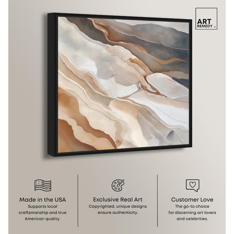 Earthen Flow Canvas by Art Remedy