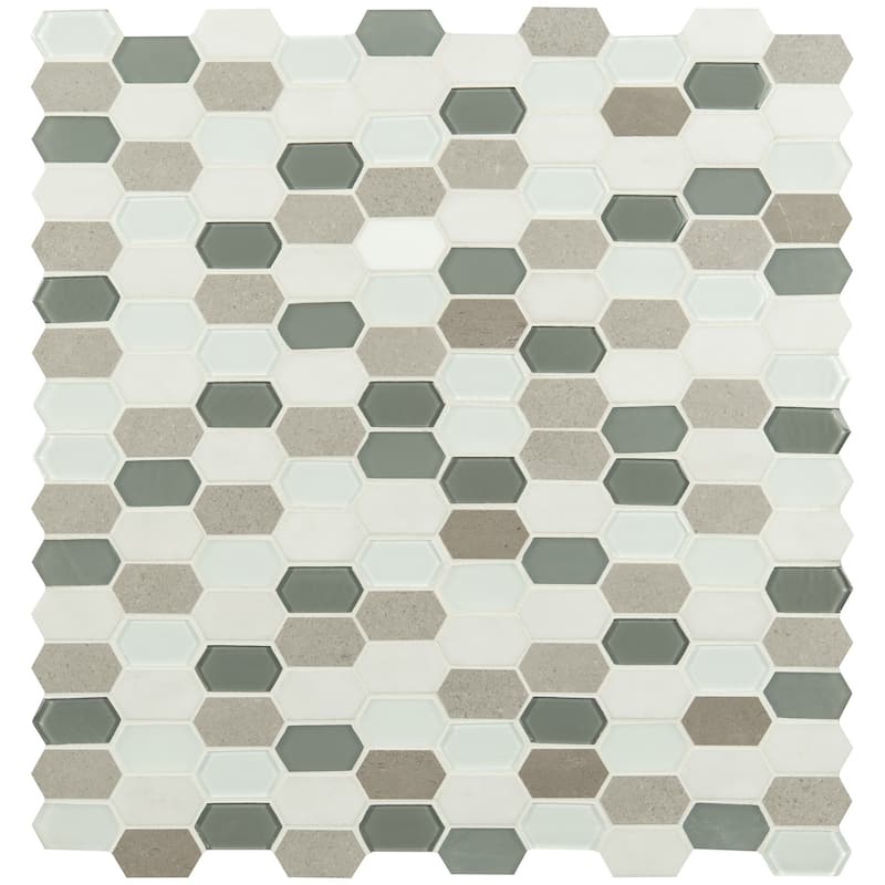 Ackland AKM-G-12X12SP-CA 12" x 12" Glass Dot-Mounted Wall Mosaic Tile