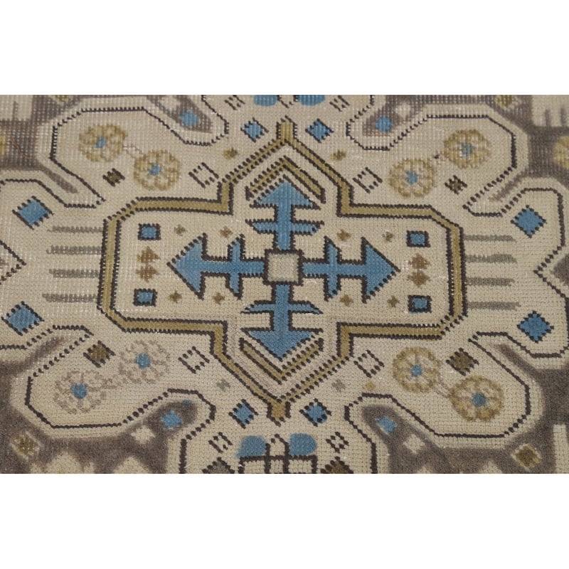 Traditional Tabriz Persian Rug Living Room Hand-Knotted Wool Carpet - 8'4"x 10'9"
