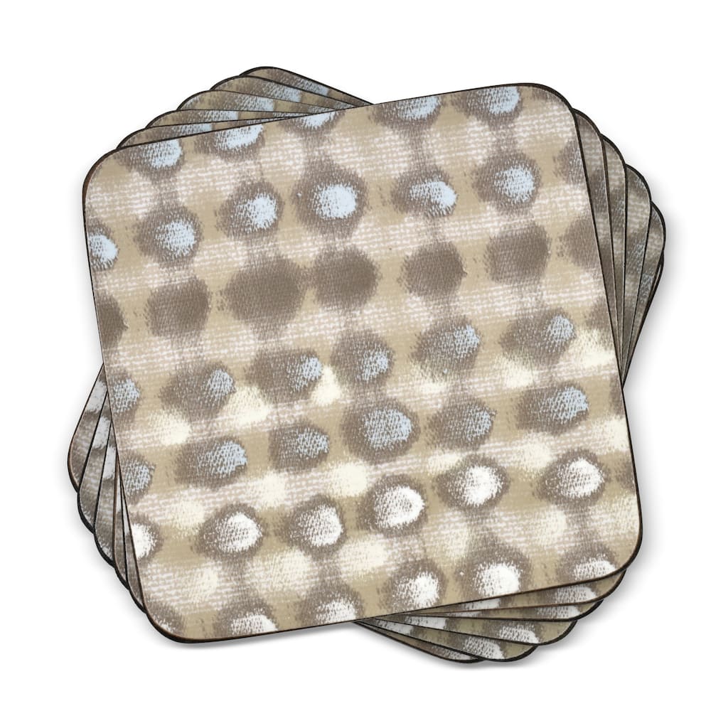 Pimpernel Set of 6 Pure Coasters - 4 Inches Sq.