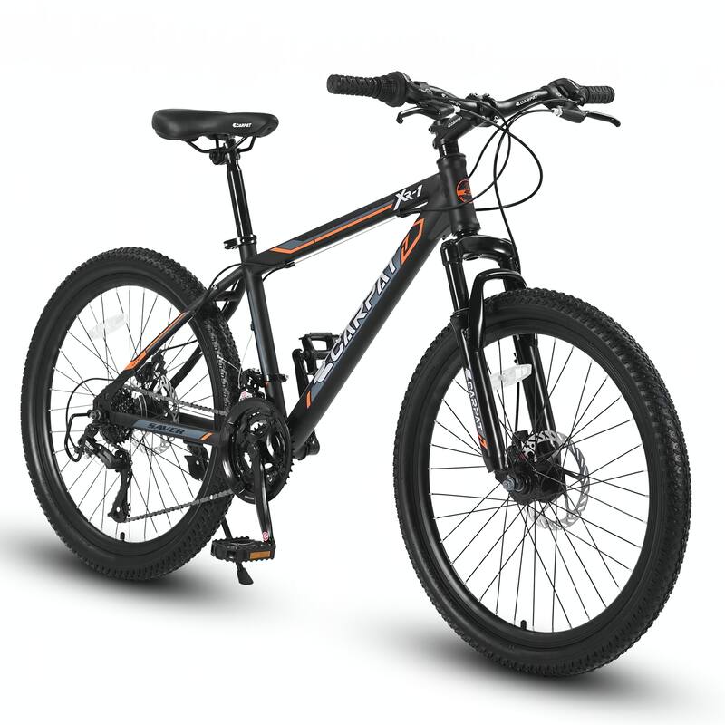 24 Inch Shimano 21 Speed Mountain Bicycle with Daul Disc Brakes