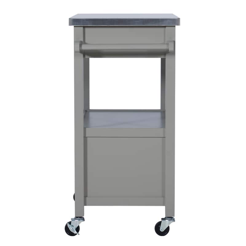 Julianna Stainless Steel Kitchen Cart