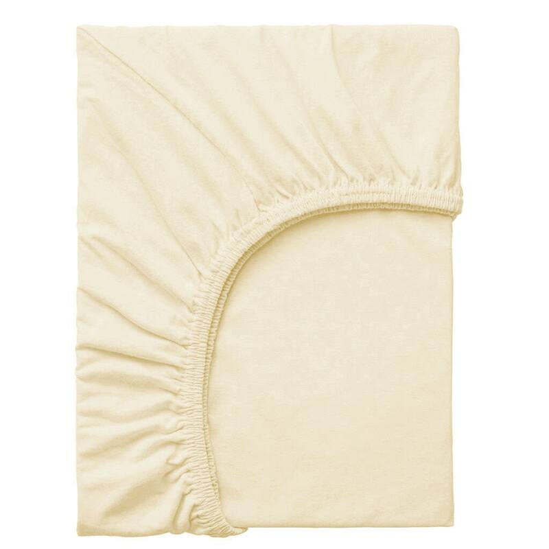 OrganicClub Ultra Soft Cotton Fitted Sheet - Off-White - Twin