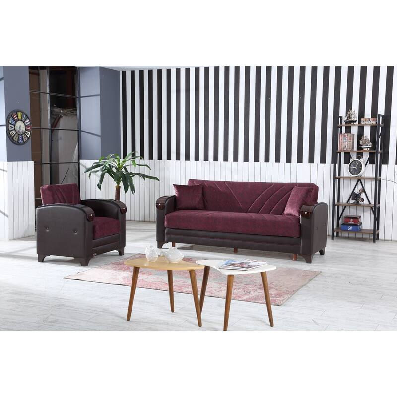 Senem Modern One Sofa One Love Seat One Chair Living Room Set