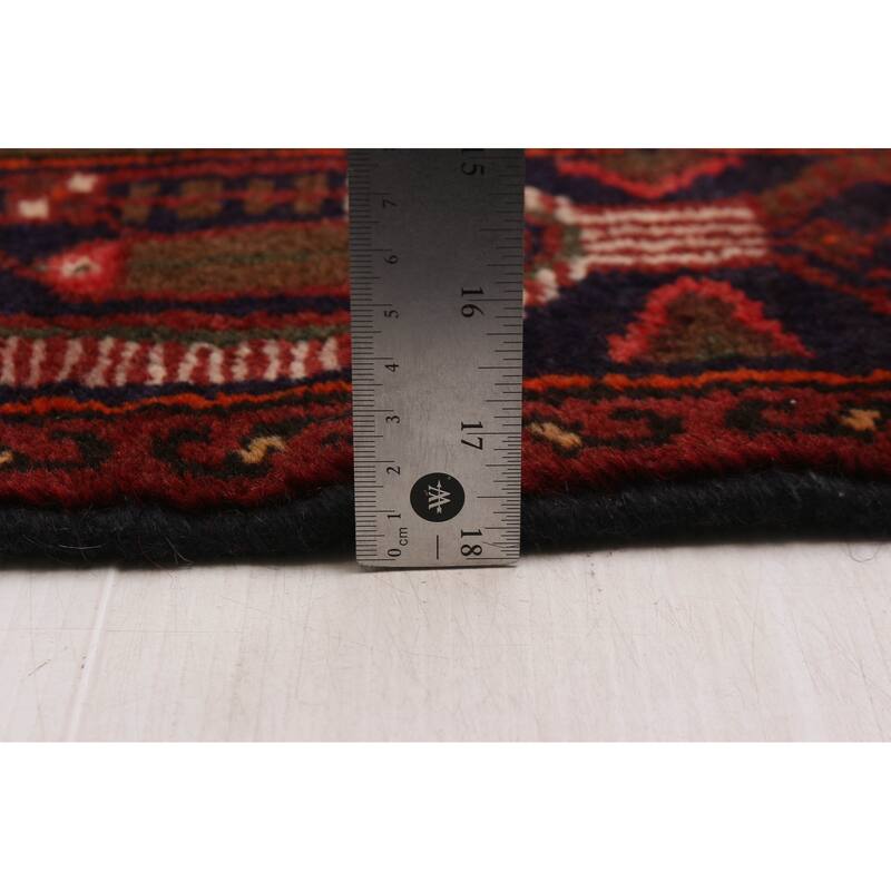 ECARPETGALLERY Hand-knotted Andelz Red Wool Rug - 4'3 x 6'3
