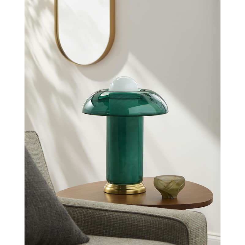 Livabliss Wainaku Traditional Accent Table Lamp - 17"H x 13"W x 13"D - Blue