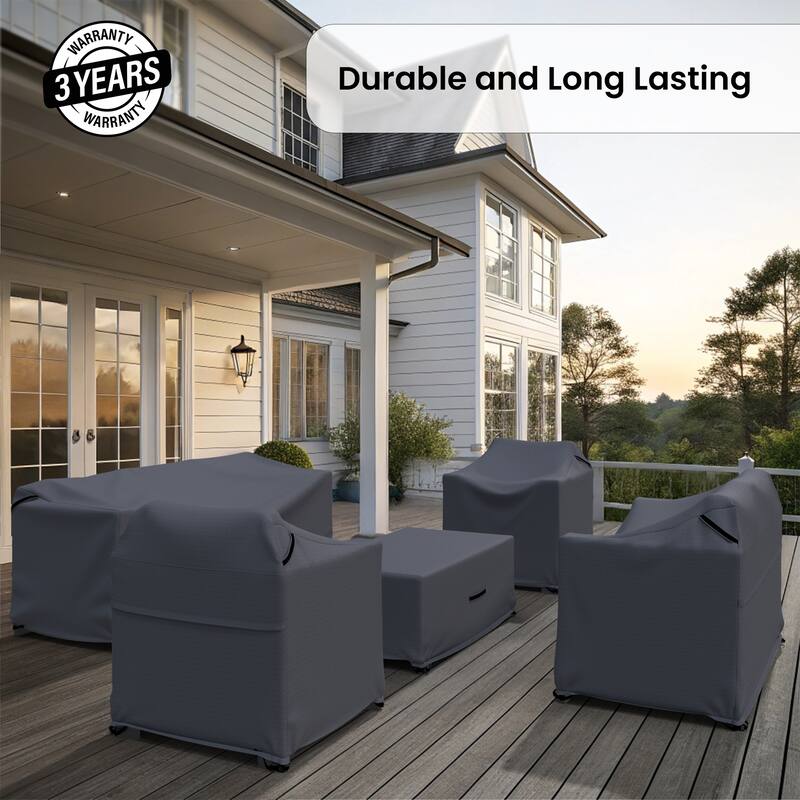 Forever Patio Outdoor Seating Group 5 piece Furniture Cover - 32 x 76 x 26