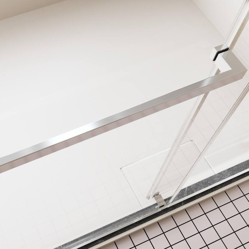 56-60"W x 76"H Frameless Double Sliding Shower Door