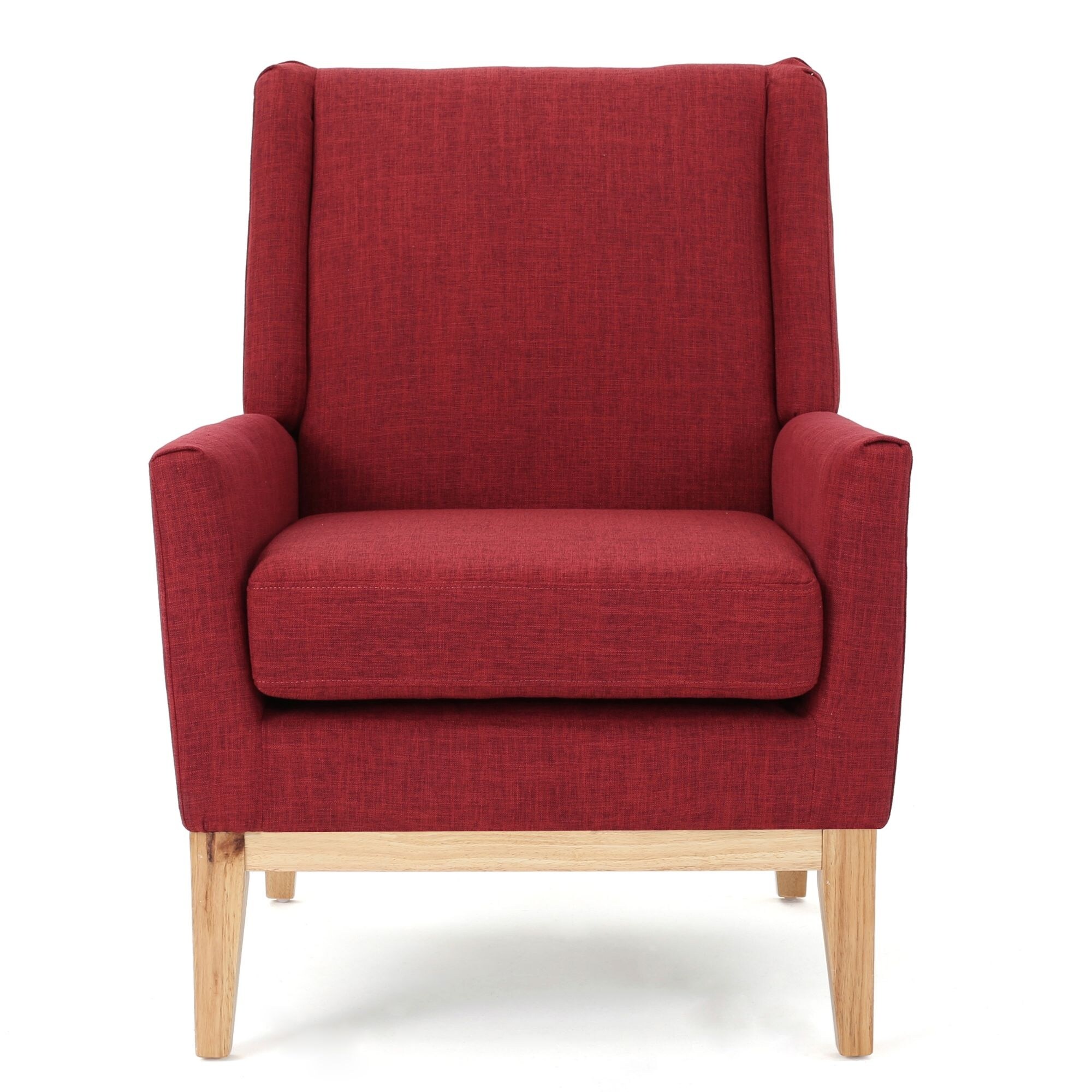 Shop 36 50 Red And Brown Contemporary Accent Chair With Cushion On Sale Overstock 31990550