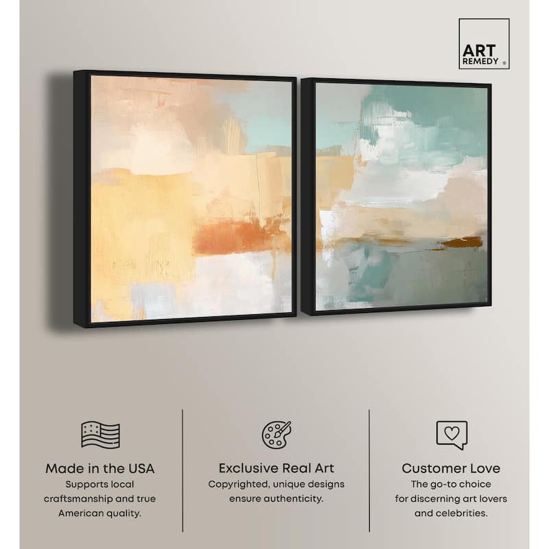 Muted Melody II Canvas Set of 2 by Art Remedy