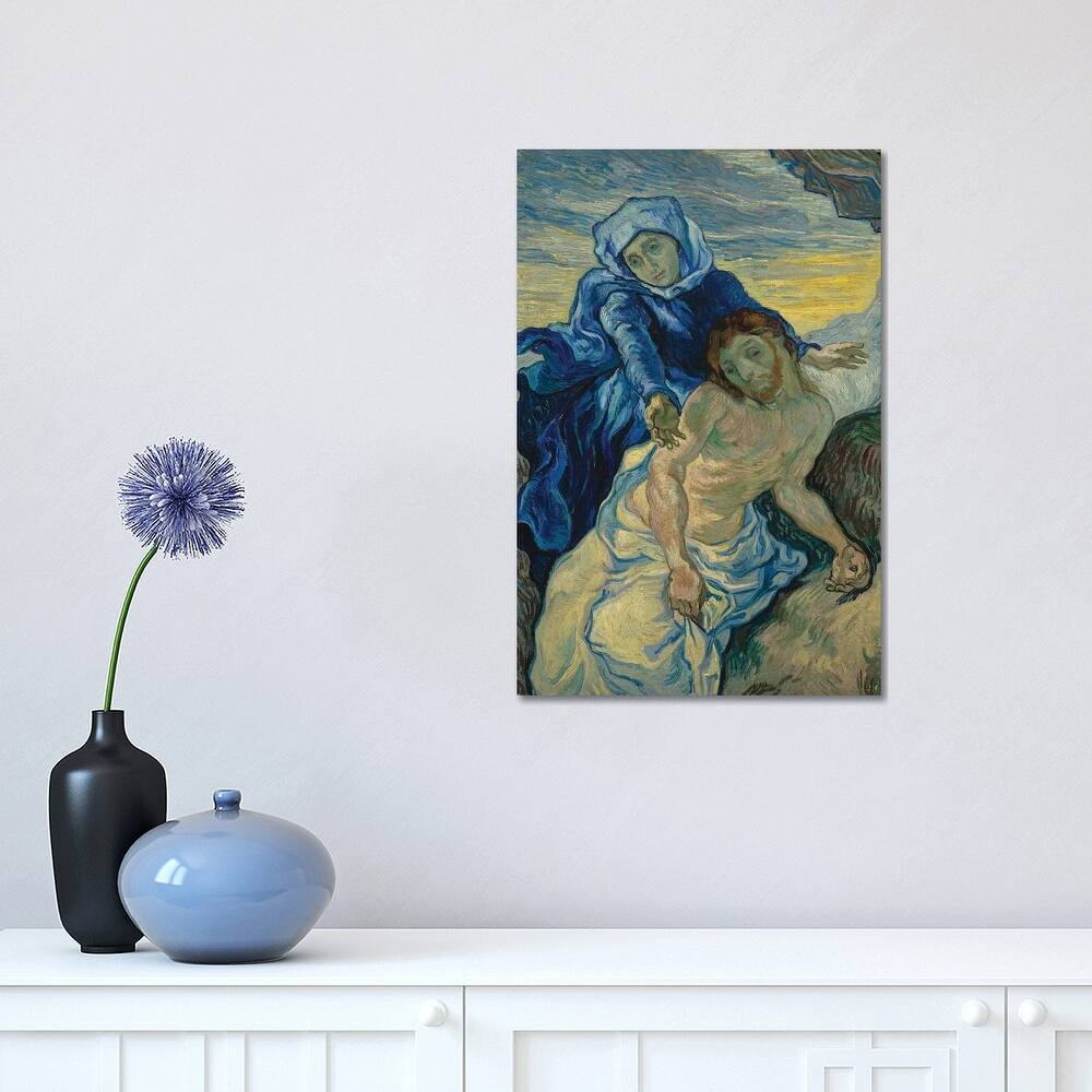 iCanvas "Pieta, 1890" by Vincent van Gogh Canvas Print