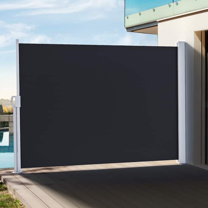 9.8' W Durable Side Retractable Awning for Outdoor Spaces