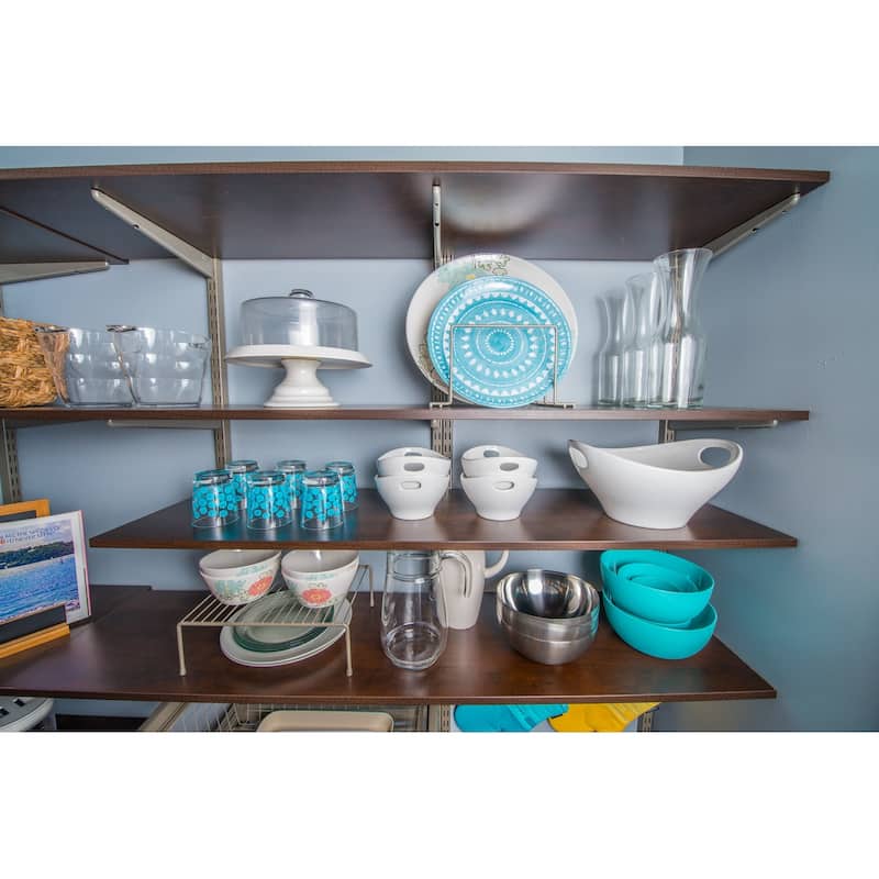 Organized Living freedomRail Chocolate Pear Shelf (30-Inch x 14-Inch)