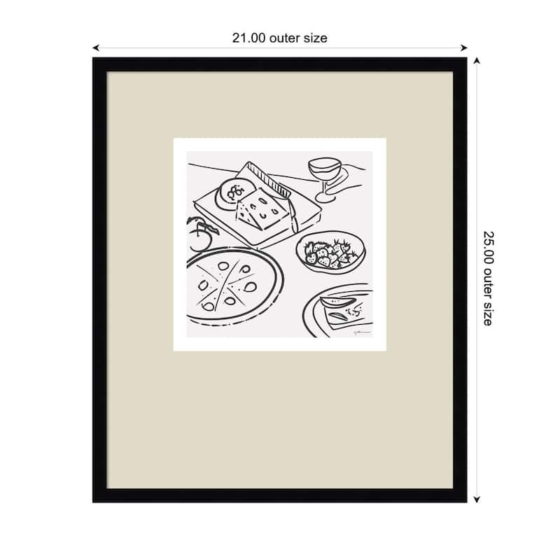 Kate and Laurel Dinner Club by Gabrielly Guedes Framed Wall Art Print