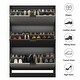 preview thumbnail 4 of 6, 31.5"W Hallway Large Shoe Storage Cabinet Wooden Cupboard/Organiser