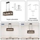 preview thumbnail 14 of 27, LALUZ Farmhouse 5-Light Rectangle Wood Chandelier Rustic Island Lights for Dining Kitchen Island