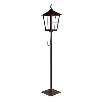 HomeRoots 43" Black Flameless Lantern Candle Holder - 12