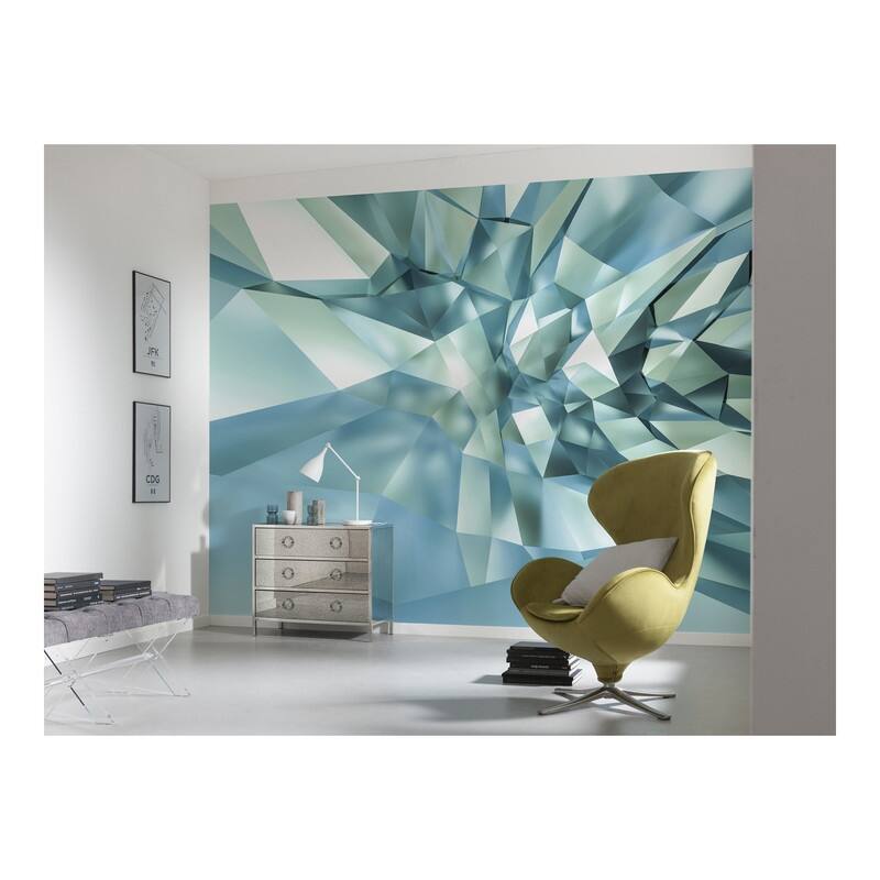 3D Crystal Cave Wall Mural