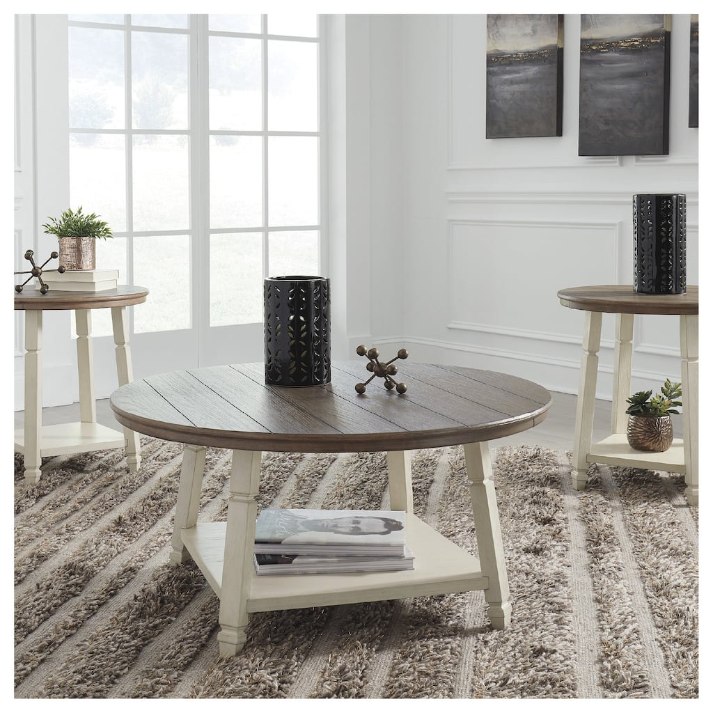Bolanbrook Casual Two-tone 3-Piece Occasional Table Set