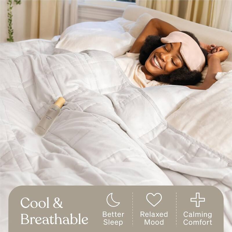 Cool Cotton Weighted Blanket - 20lbs Full/Queen