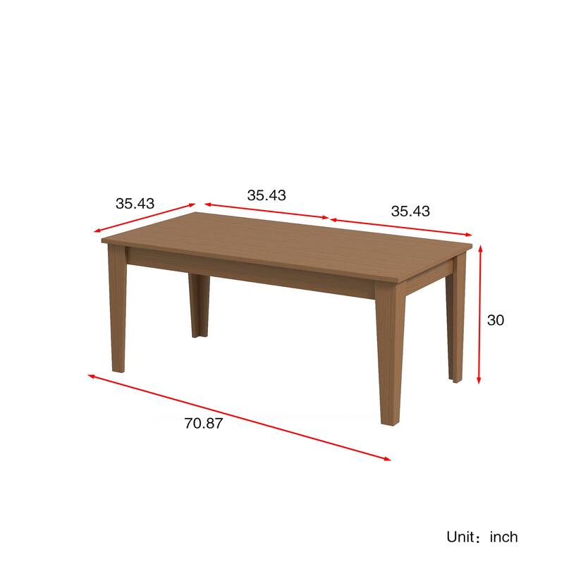 Dining Table, 106.3" Large Extendable Kitchen Table