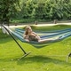 preview thumbnail 75 of 86, Double Cotton Hammock with Space Saving Steel Stand
