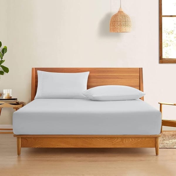 Deep Fitted Sheets – Ultra Soft Microfiber, All Sizes Twin To King, Solid Colors