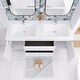 preview thumbnail 146 of 148, Floating Bathroom Vanity with Integrated Resin Top