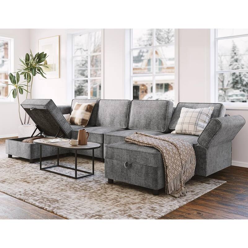 Loveseat Sofa with Storage Seat