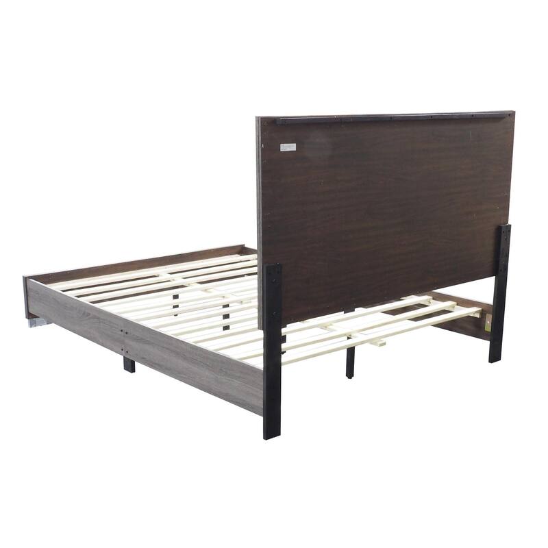 Oak Gray King Bed: Suave and Stylish