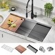 preview thumbnail 61 of 144, KRAUS Kore Workstation Undermount Stainless Steel Kitchen Sink 36" L x 19" W (sink KWU110-36) - Stainless Steel