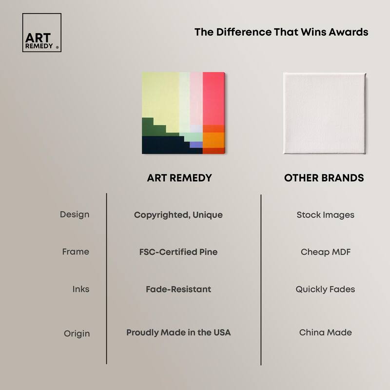 Rectilinear Rhapsody III Canvas by Art Remedy, Gallery Wrapped