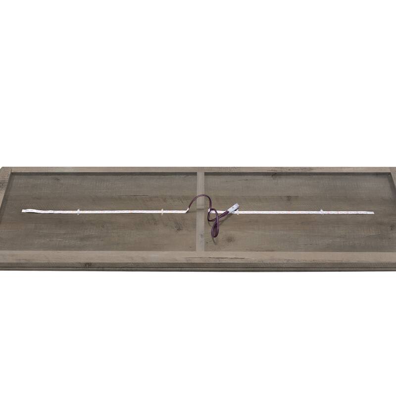 Gray 58" American Fireplace TV Stand with Electric Fireplace for TVs Up to 65"