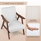 preview thumbnail 15 of 14, Gymax Set of 2 Accent Chair Leathaire Leisure Armchair w/ Rubber Wood