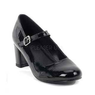 Womens Halloween School Girl Black Patent Shoes Overstock