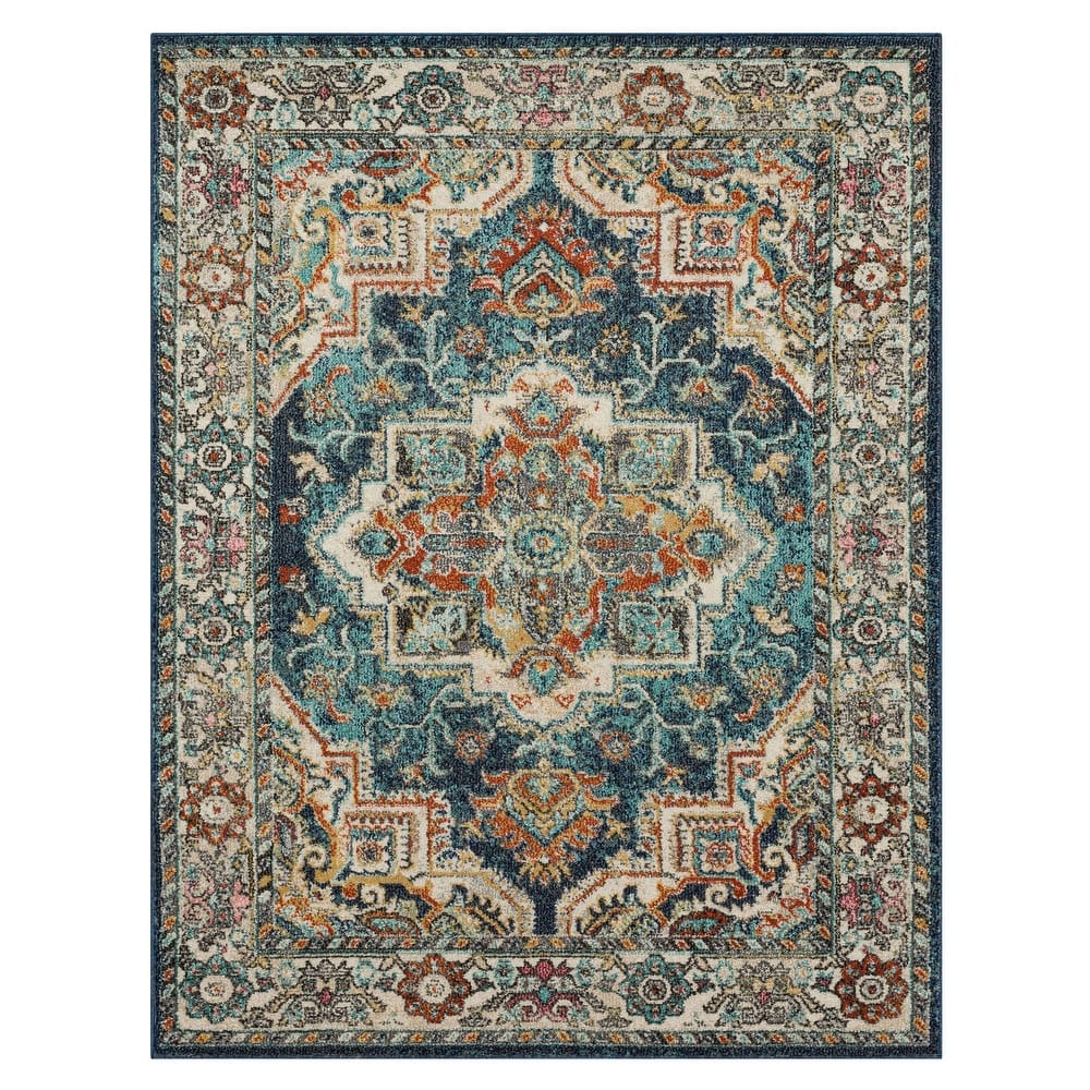 Mohawk Home Dellen Traditional Medallion Area Rug