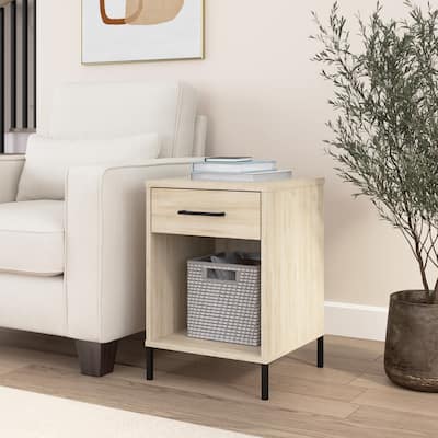 Bush Furniture Essence Living Room End Table with Drawer
