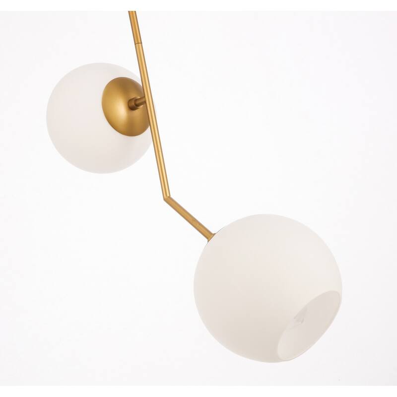 Bastina 20-Inch 1-DownLight Frosted Glass Pendant