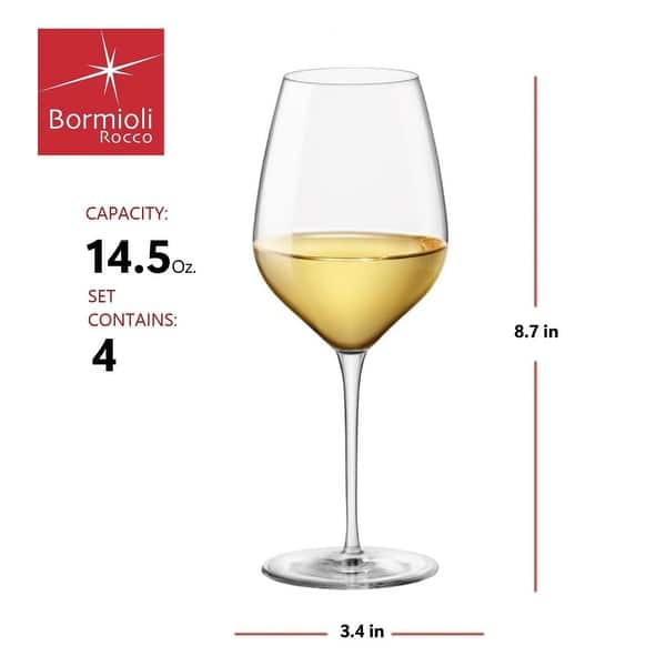 dimension image slide 1 of 2, Bormioli Rocco InAlto Tre Sensi Wine Glasses Set