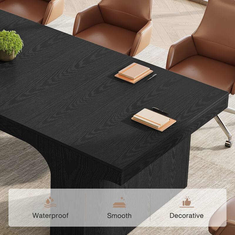 Large Executive Conference Table, Office Meeting Table, Boardroom Computer Writing Desk Workstation Accent Table